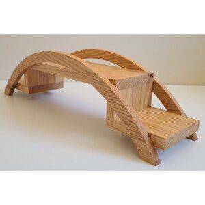 Handcrafted Wooden Center Piece Wood Decor For Succulents Plants Red Oak